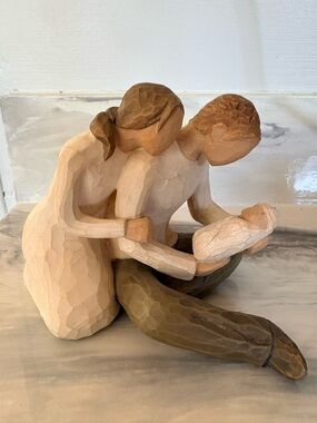 Willow Tree “New Life” Figurine Mother Father Newborn, Handpainted